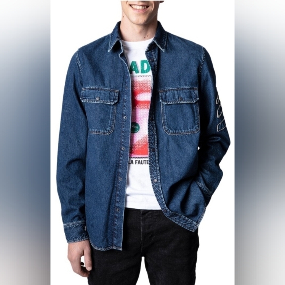 Zadig & Voltaire Stan denim ĵacket.